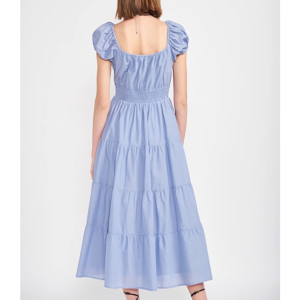 EN SAISON BLEU MIDI DRESS - Picture 4 of 9